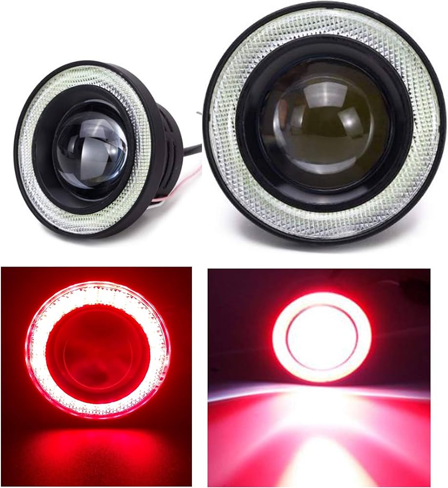 Amazon.co.jp: Kstyle 赤 3.5 LED フォグランプ 汎用 イカリング 付き Amazon.co.jp: Kstyle 赤 3.5 LED フォグランプ 汎用 イカリング 付き